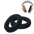 2 PCS For Sennheiser HD515 / HD555 / HD595 / HD598 / HD558 / PC360 Flannel Earphone Cushion Cover Earmuffs Replacement Earpads with Tone Tuning Cotton, Velvet Black, Velvet Brown Velvet Black Black