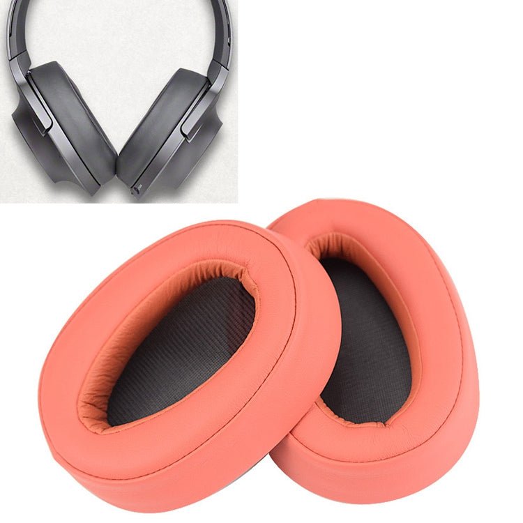 2pcs Sponge Headphone Protective Case for Sony MDR-100ABN / WH-H900N Twilight red