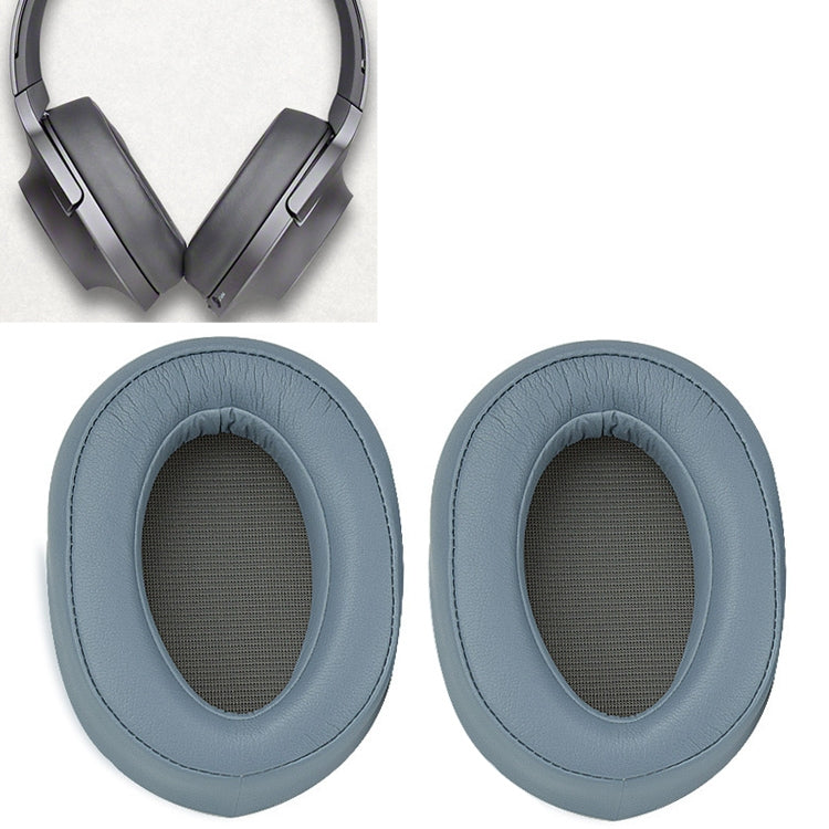 2pcs Sponge Headphone Protective Case for Sony MDR-100ABN / WH-H900N Blue