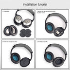 Headphones – 1 Pair Soft Earmuff Headphone Jacket with LR Cotton for BOSE QC2 / QC15...