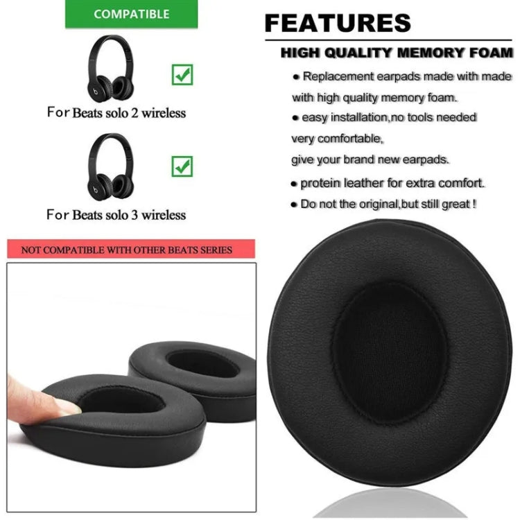 Headphones – 1 Pair Soft Sponge Earmuff Headphone Jacket for Beats Solo 2.0 / 3.0,...