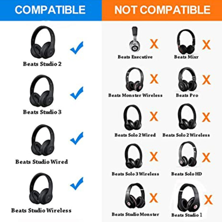 Headphones – 1 Pair Soft Sponge Earmuff Headphone Jacket for Beats Solo 2.0, Wired...
