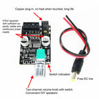 ZK-502L Bluetooth 5.0 12/24V Wireless Stereo Audio Digital Power Amplifier Board 50Wx2 Bluetooth Amp Amplificador, without Shell, ZK-502L without Shell – Bluetooth