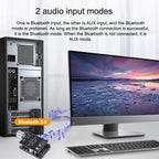 ZK-502L Bluetooth 5.0 12/24V Wireless Stereo Audio Digital Power Amplifier Board 50Wx2 Bluetooth Amp Amplificador, without Shell, ZK-502L without Shell – Bluetooth