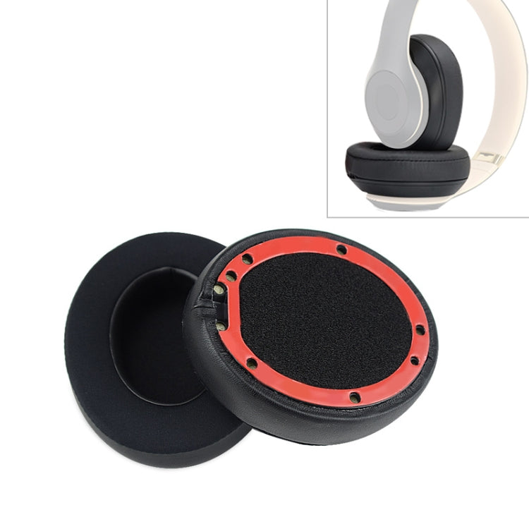 2 PCS For Beats Studio 2.0 / 3.0 Headphone Protective Cover Ice Gel Earmuffs (Grey White), Titanium Color, Black – Durable Build, Easy to Use Black Black
