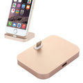 8 Pin Stouch Aluminum Desktop Station Dock Charger for iPhone Gold