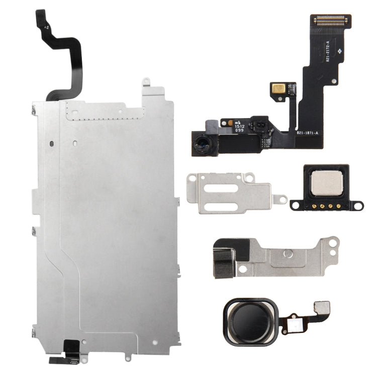 6 in 1 for iPhone 6 LCD Repair Accessories Part Set, For iPhone 6 For iPhone 6 Black