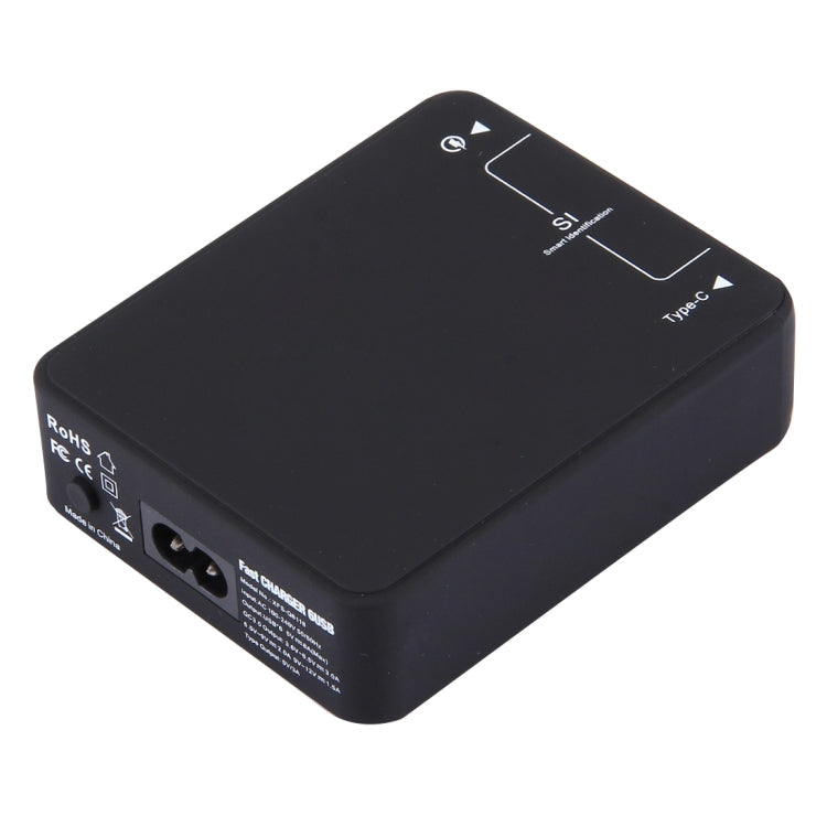 Q8118 Charger – 1 Quick Charge 3.0 + 4 Smart Identification USB + 1 USB-C / Type-C 3.1...