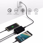 Q8118 Charger – 1 Quick Charge 3.0 + 4 Smart Identification USB + 1 USB-C / Type-C 3.1...