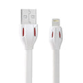 REMAX RC-035i Laser Series 1m 2.1A 8 Pin to USB Data Sync Charger Cable with LED Indicator, White White White