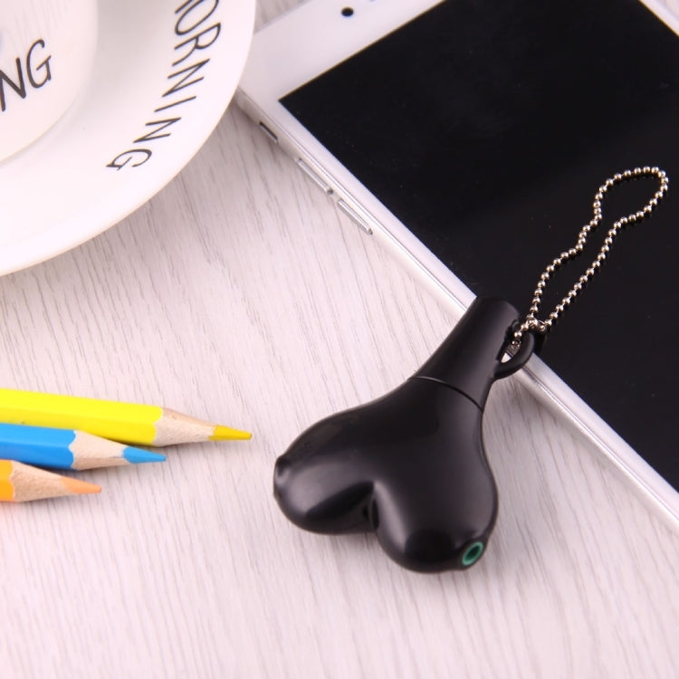 1 Male to 2 Females 3.5mm Jack Plug Multi-function Heart Shaped Earphone Audio Video Splitter Adapter with Key Chain for iPhone, iPad, iPod, Samsung, Xiaomi, HTC and Other 3.5 mm Audio Interface Electronic Digital Products – Durable Build, Easy to Use