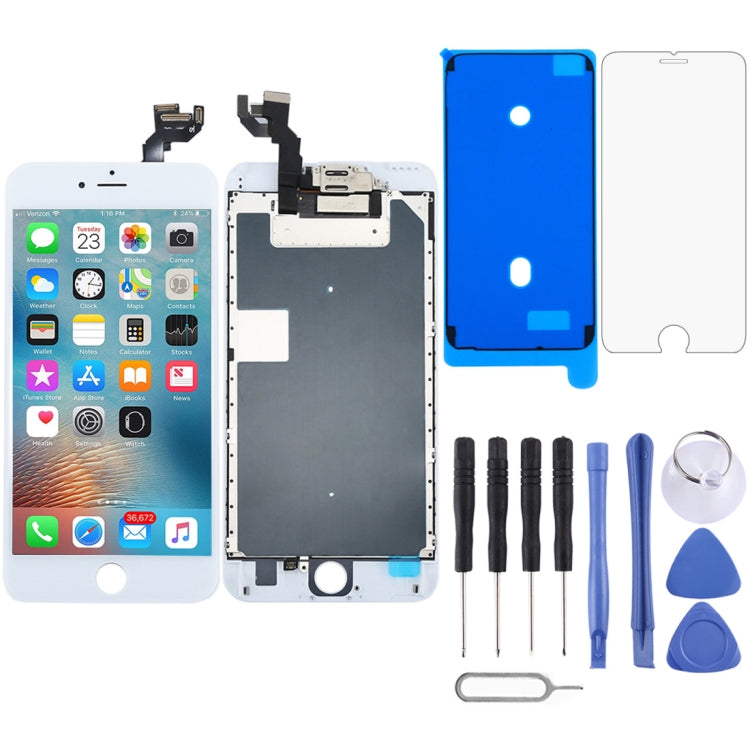 LCD Screen with Front Camera for iPhone 6s Plus, 4 in 1 for i6S Plus White, 4 in 1 for i6S Plus Black 4 in 1 for i6S Plus White White