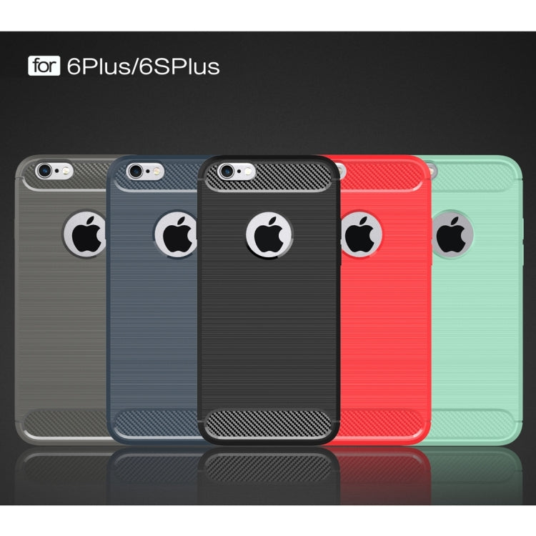 Protective Case – For iPhone 6 Plus & 6s Plus Brushed Texture Fiber TPU Rugged Armor...