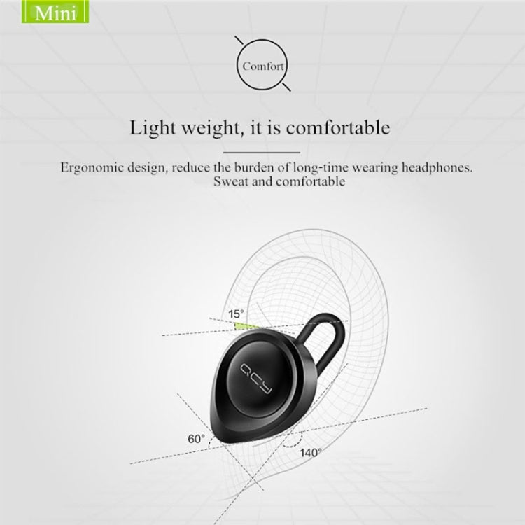 QCY Earphone – J11 Universal Driving Wireless Bluetooth 4.1 Earphone with Mic for...