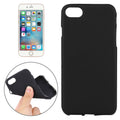 For iPhone 8 & 7 Solid Color TPU Protective Back Cover Case Black