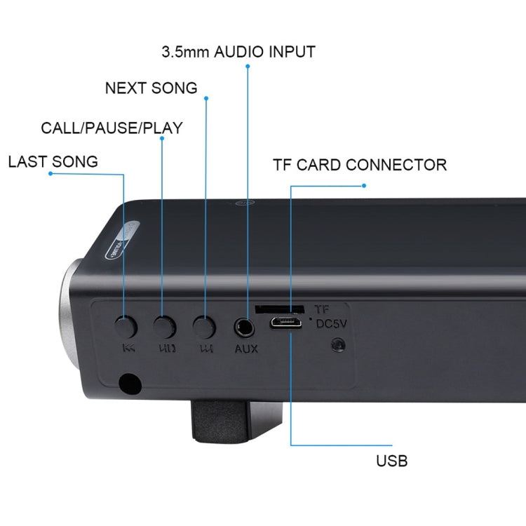 Speaker – Soundbar LP-08 CE0152 USB MP3 Player 2.1CH Bluetooth Wireless Sound Bar...