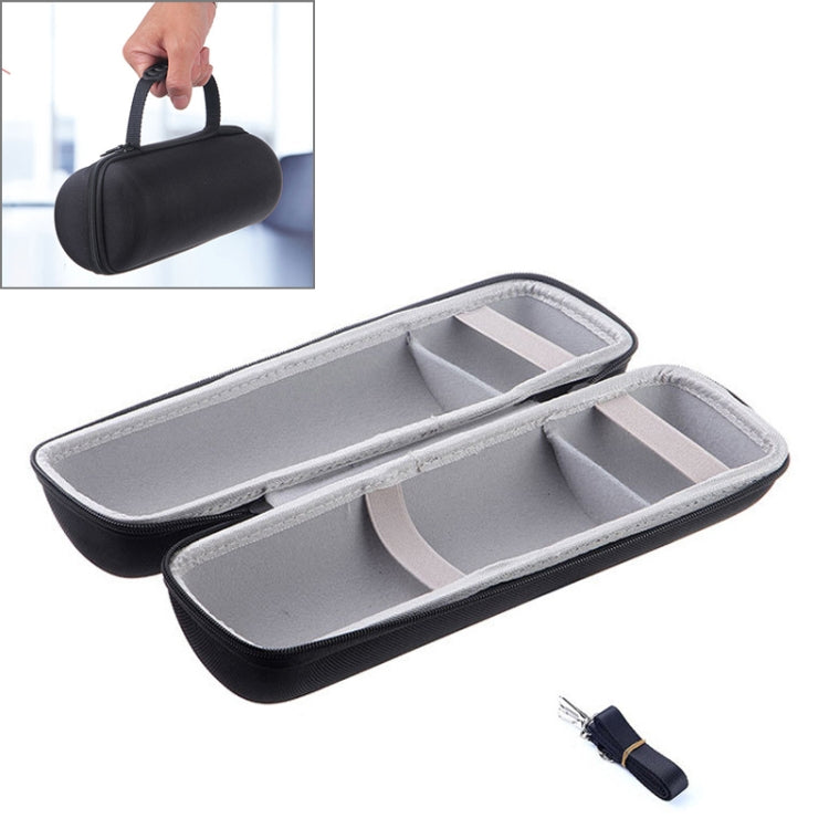2 in 1 Hard PU Carry Zipper Storage Box Bag + Soft Silicone Cover for JBL Charge 3 Bluetooth Speaker with Shoulder Strap Grey