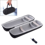 2 in 1 Hard PU Carry Zipper Storage Box Bag + Soft Silicone Cover for JBL Charge 3 Bluetooth Speaker with Shoulder Strap Grey