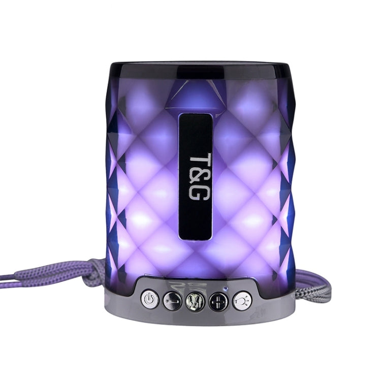 TG155 Bluetooth Speaker – Bluetooth 4.2 Mini Portable Wireless Bluetooth Speaker with Colorful Lights Grey