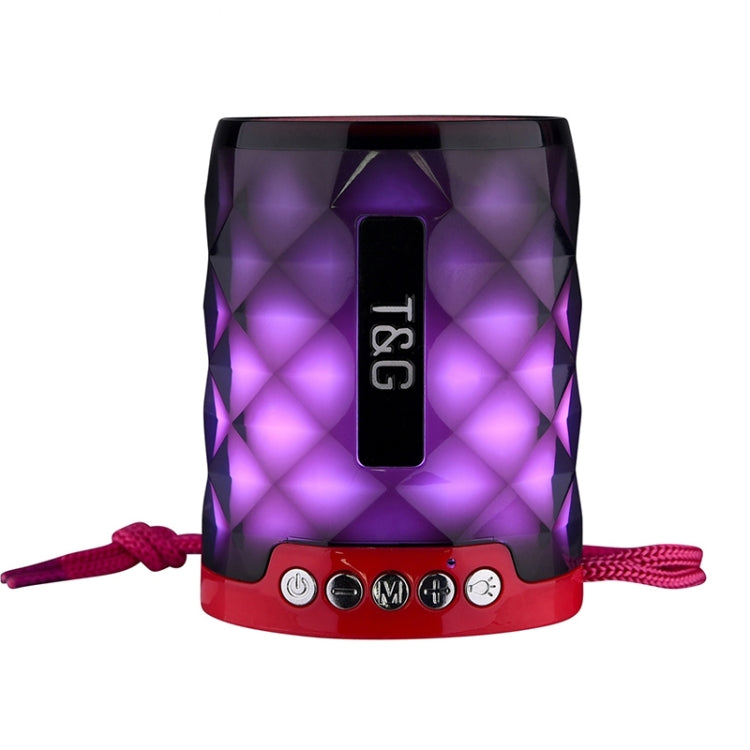 TG155 Bluetooth Speaker – Bluetooth 4.2 Mini Portable Wireless Bluetooth Speaker with Colorful Lights Magenta