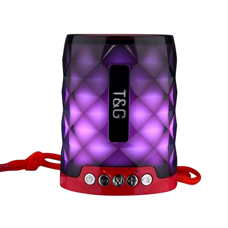 TG155 Bluetooth Speaker – Bluetooth 4.2 Mini Portable Wireless Bluetooth Speaker with Colorful Lights Red