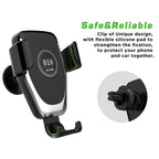 C6 Gravity Induction Car Qi Wireless Charger Fast Charging Air Vent Phone Holder – Fast Charging, Wireless Charging
