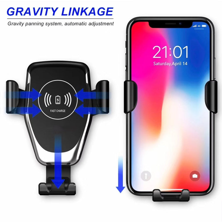 C6 Gravity Induction Car Qi Wireless Charger Fast Charging Air Vent Phone Holder – Fast Charging, Wireless Charging