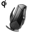 Q2 15W Universal Rotation Infrared Induction Magnetic Car Wireless Charging Mobile Phone Holder with Micro USB + 8 Pin + Type-C / USB-C Magnetic Connector, Q2 Black, Q2 Red, Q2 Silver Q2 Black Black