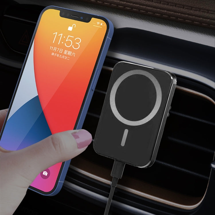 X16 Magsafe Car Air Outlet Vent Mount Clamp Holder 15W Fast Charging Qi Magnetic Wireless Charger, X16 – Magnetic, Fast Charging, Wireless Charging X16 Black