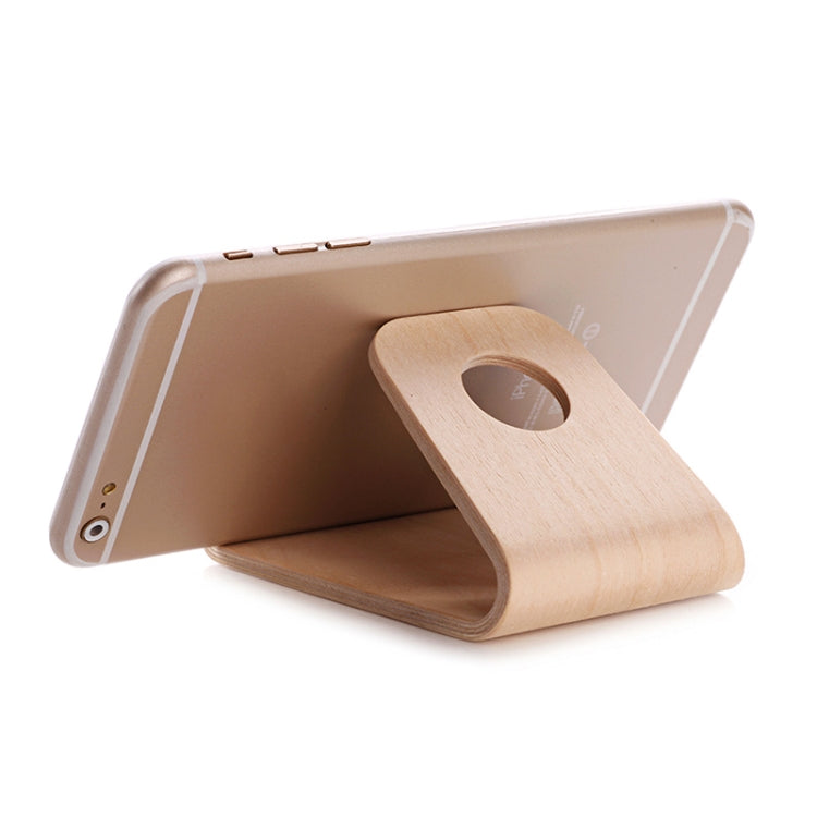 JS01 Wooden Desktop Phone Holder Universal Curved Wood Support Frame For Tablet Phones (Lindens), IP7G0650A, IP7G0650B, IP7G0650C – Durable Build, Easy to Use IP7G0650C