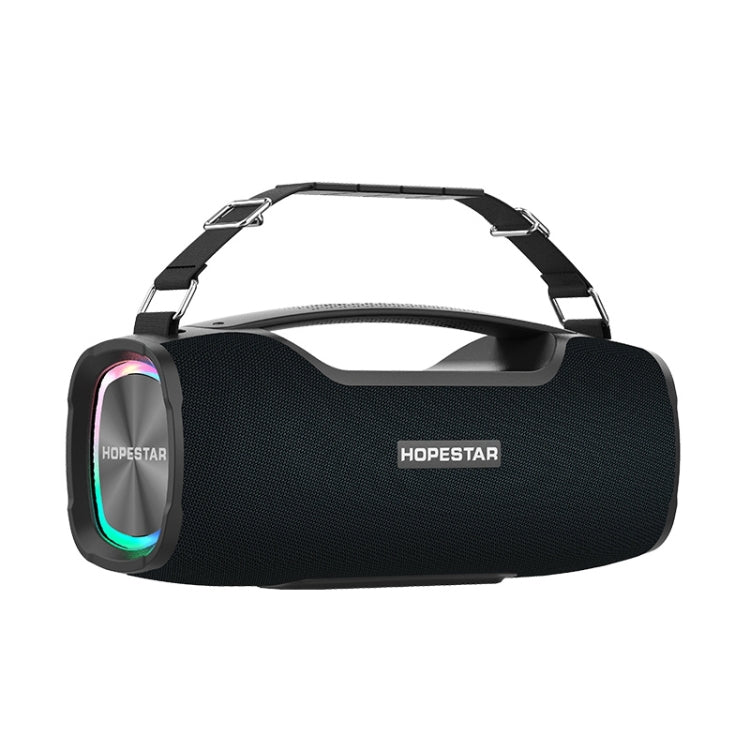 HOPESTAR A6X TWS Portable Outdoor Bluetooth Speaker with Colorful Music Lights, Support Power Bank & Hands-free Call & U Disk & TF Card & 3.5mm AUX, A6X Black, A6X Green A6X Black Black