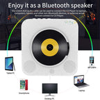 The Second Generation Portable Digital Display Bluetooth Speaker CD Player with Remote Control, Digital Display