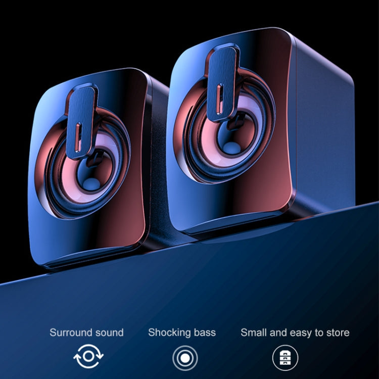 A1 USB Mini High Volume Wired Speaker, Bluetooth Version, Bluetooth Version – Bluetooth, Non-slip