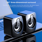 A1 USB Mini High Volume Wired Speaker, Bluetooth Version, Bluetooth Version – Bluetooth, Non-slip