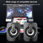 A1 USB Mini High Volume Wired Speaker, Bluetooth Version, Bluetooth Version – Bluetooth, Non-slip