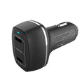 ACC-580 Dual Ports PD 60W Fast Charging Car Charger Black