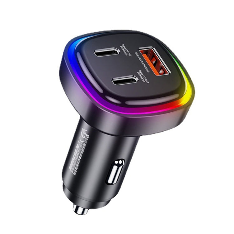 REMAX RCC330 Earl Series 3 in 1 Car 66W PD Fast Charger with Indicator Light, RCC330 RCC330