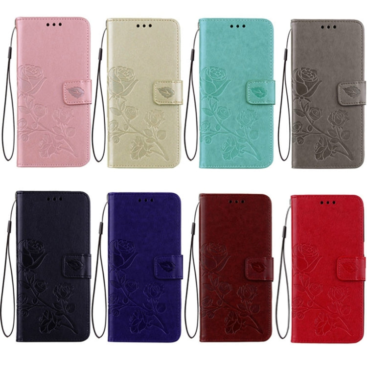 Fro iPhone 8 & 7 Roses Pressed Flowers Pattern Flip Leather Case with Holder & Card Slots & Wallet, Fro 8 & 7