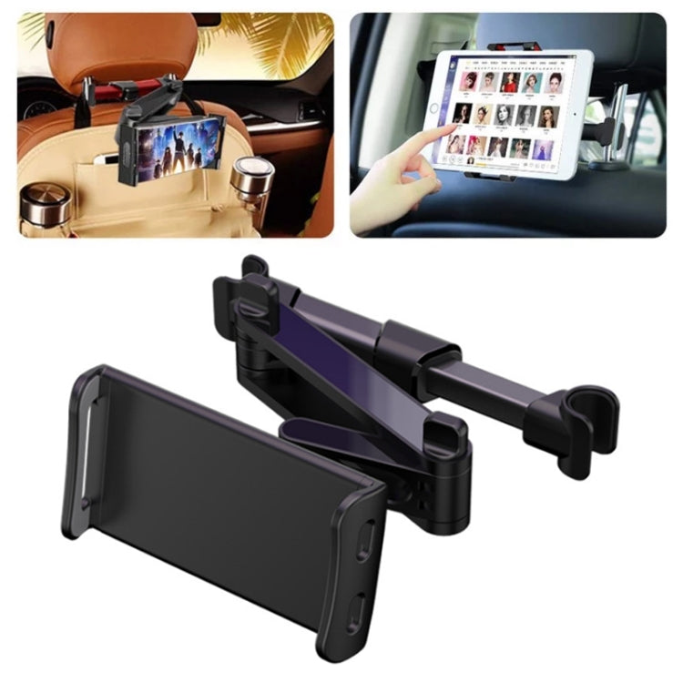CHZ-06 Retractable Car Backrest Holder for 7-14 inch Mobile Phones / Tablets, CHZ-06 CHZ-06 Black