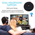 H366T Bluetooth Audio Transmitter – Portable Multi-point Bluetooth 4.0 Audio Transmitter for iPhone,...