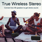 XDOBO X8 60W Wireless Bluetooth Speaker Outdoor Subwoofer Support TWS & TF Card, X8 – Waterproof, Bluetooth, TPU