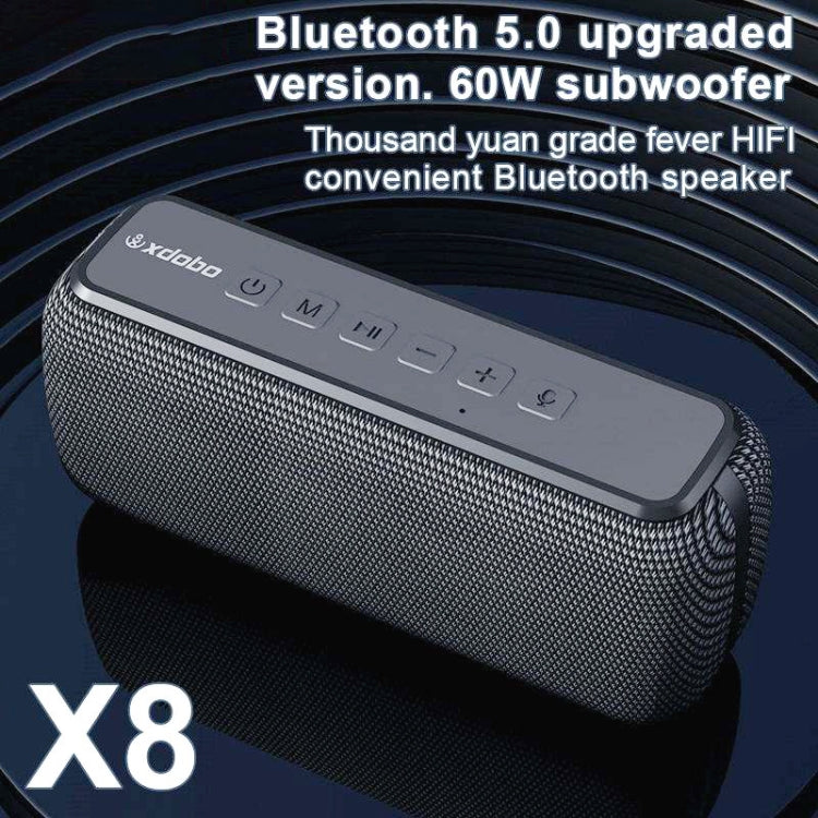 XDOBO X8 60W Wireless Bluetooth Speaker Outdoor Subwoofer Support TWS & TF Card, X8 – Waterproof, Bluetooth, TPU