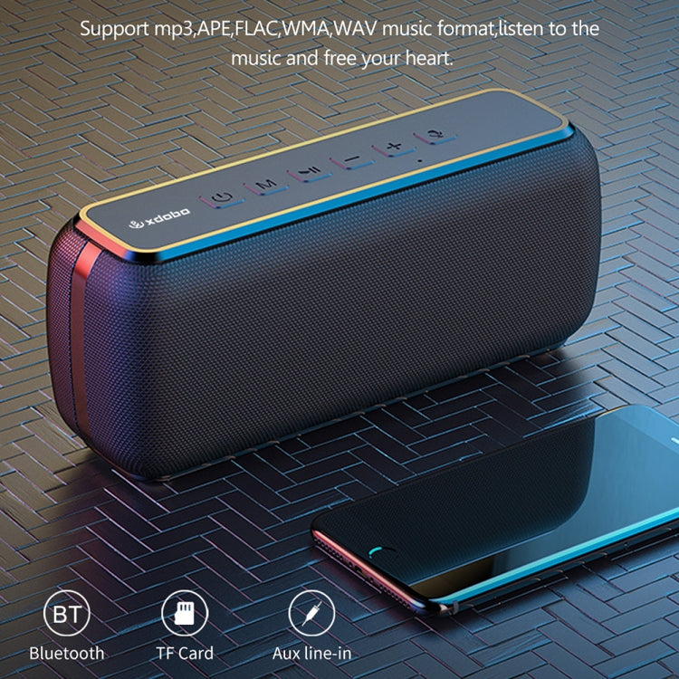 XDOBO X8 60W Wireless Bluetooth Speaker Outdoor Subwoofer Support TWS & TF Card, X8 – Waterproof, Bluetooth, TPU