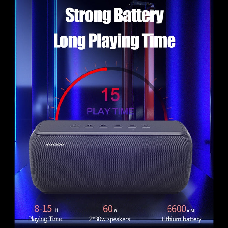 XDOBO X8 60W Wireless Bluetooth Speaker Outdoor Subwoofer Support TWS & TF Card, X8 – Waterproof, Bluetooth, TPU