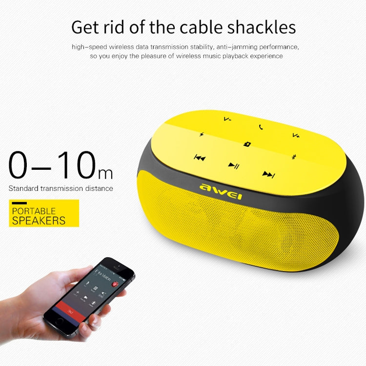 awei Y200 Wireless Bluetooth Speaker with Touch Buttons, Support Aux Line and TF Card, Y200