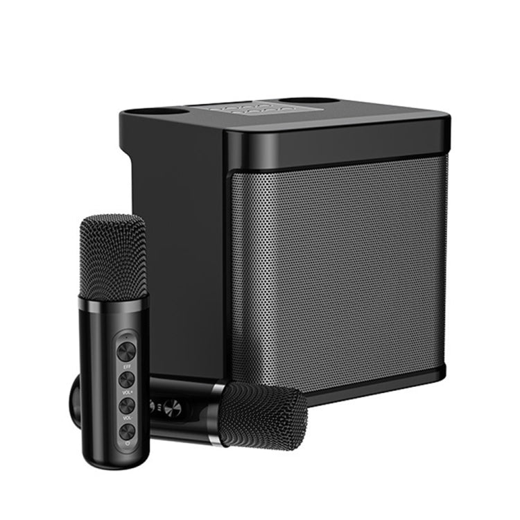 YS-203 Bluetooth Karaoke Speaker Wireless Microphone, YS-203 (Gold), YS-203 (Silver), YS-203 (Black), YS-203 (Red) – Bluetooth, TPU YS-203 (Black) Black