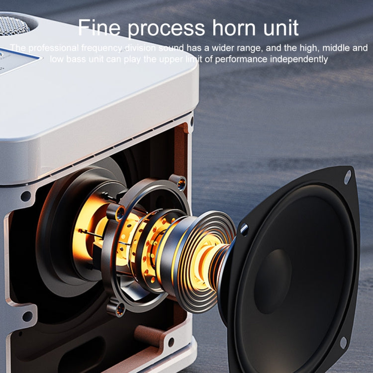 YS-203 Bluetooth Karaoke Speaker Wireless Microphone, YS-203 (Gold), YS-203 (Silver), YS-203 (Black), YS-203 (Red)