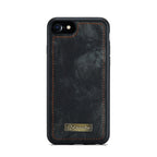 CaseMe for iPhone 8 & 7 Multifunctional Leather Billfold with Detachable Magnetic PC Back Protective Case & Holder & 10 Card Slots & 3 Cash Slots & 1 Zipper Wallet & 2 Photo Frames & 3 Magnetic Clasps, For iPhone 8 & 7, For 8 & 7