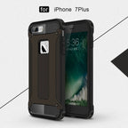 For iPhone 8 Plus & 7 Plus Tough Armor TPU + PC Combination Case, For...
