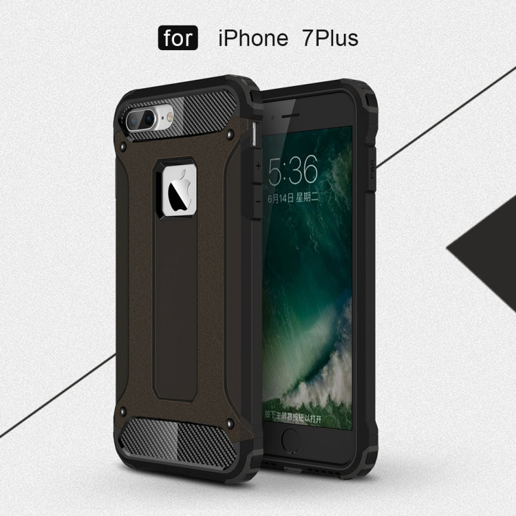 For iPhone 8 Plus & 7 Plus Tough Armor TPU + PC Combination Case, For...